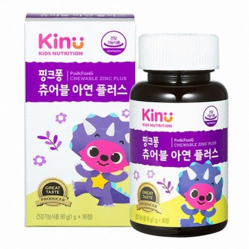 키누 핑크퐁 츄어블 아연 플러스