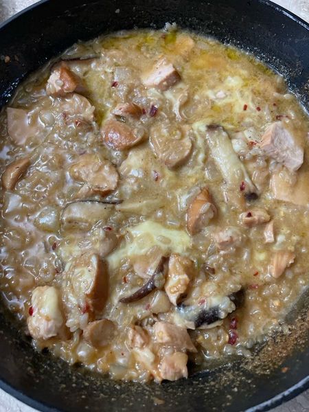 鶏むね肉とオートミールのリゾットのサムネイル