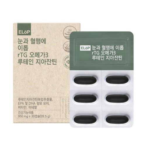 눈과 혈행에 이롭 rTG 오메가3 루테인 지아잔틴
