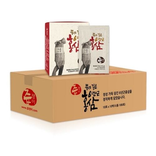 즙쟁이 뿌리깊은 6년근 홍삼 70ml