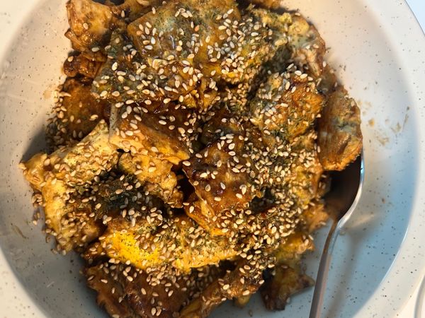 しょうゆ豆腐卵丼のサムネイル