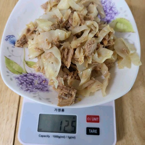キャベツとツナの炒め物のサムネイル