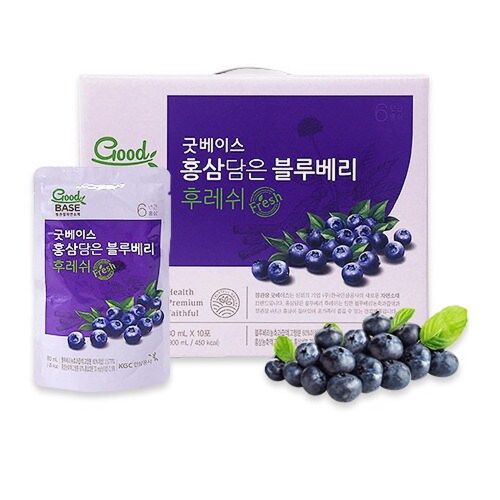 굿베이스 홍삼담은 블루베리 후레쉬 80ml