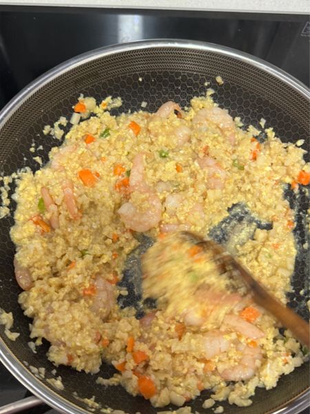カリフラワーとエビ入り野菜チャーハンのサムネイル