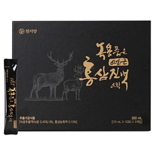 천지양 녹용품은 6년근 홍삼진액 스틱 10ml