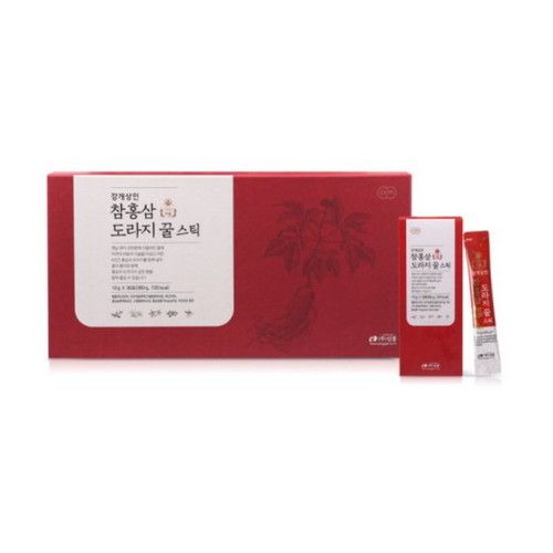 강개상인 참홍삼 도라지 꿀 스틱 10g