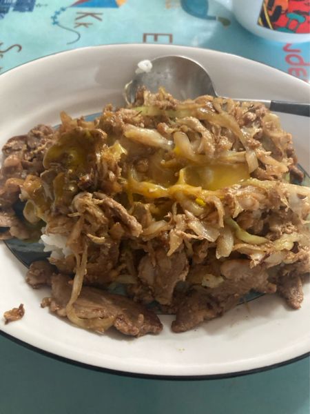 薄切り豚バラ丼のサムネイル