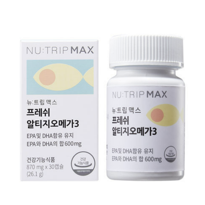 뉴트립맥스 프레쉬 알티지오메가3