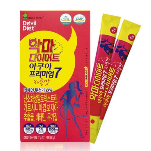 애플트리김약사네 마시는 악마다이어트 아쿠아 프리미엄7 자몽맛 7g