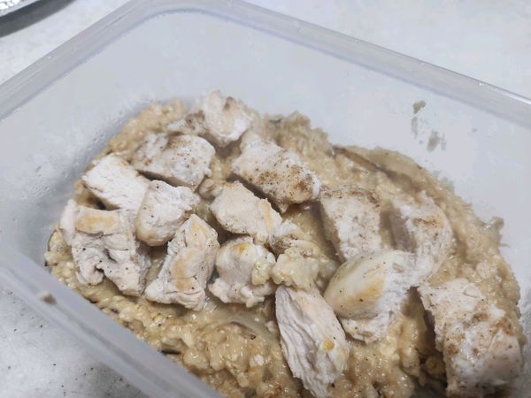 鶏ささみのクリームオートミールリゾットのサムネイル