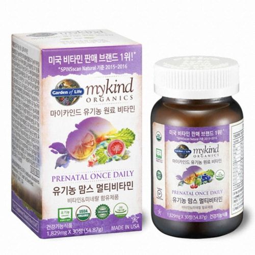 마이카인드 유기농 맘스 멀티비타민