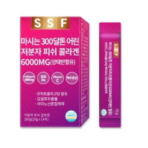 마시는 300달톤 어린 저분자 피쉬 콜라겐 6000MG