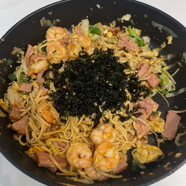 豆腐炒め麺（オイスターソース味）のサムネイル