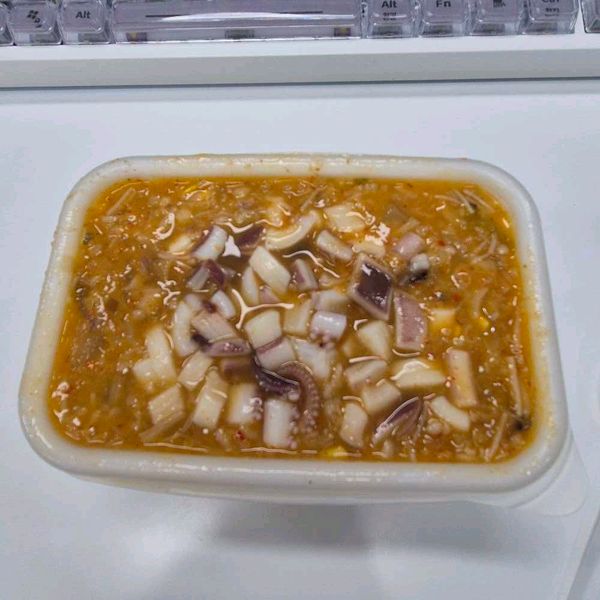 김치콩나물오징어오트밀죽의 썸네일