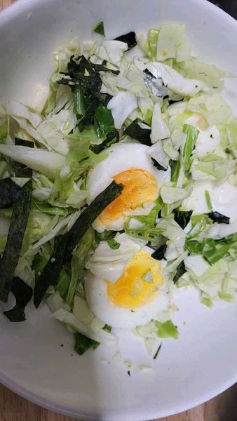 ミ1ニョン's p1ck 冷蔵庫整理キャベツ卵焼きのサムネイル