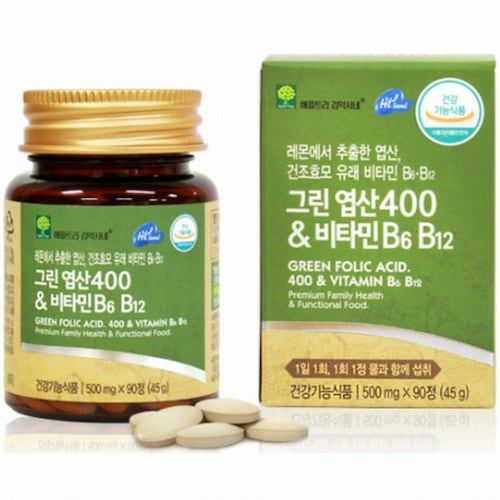 애플트리김약사네 그린 엽산400 & 비타민B6 B12
