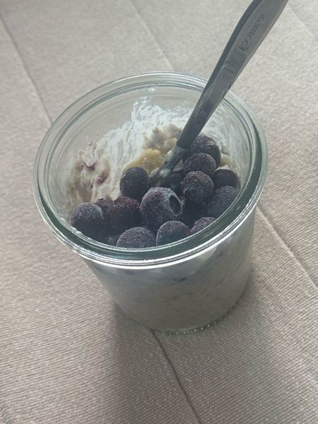 バナナブルーベリーオナオ🍌🫐_蒸しのサムネイル