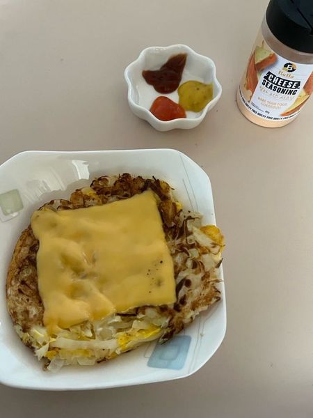 キャベツと卵とチーズのお好み焼きのサムネイル