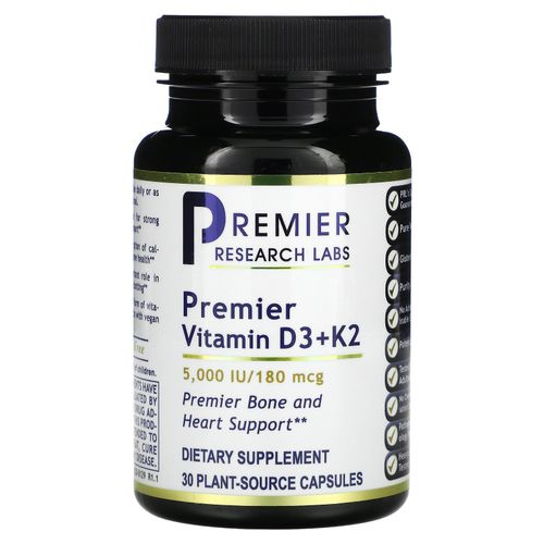 프리미어 비타민D3+ K2 5000IU/180mcg