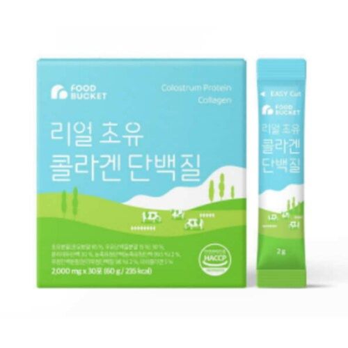 푸드버킷 리얼 초유 콜라겐 단백질