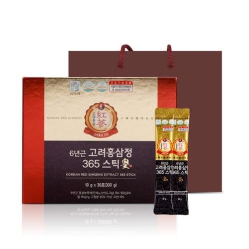 정원삼 6년근 고려홍삼정 365 스틱 황 10g