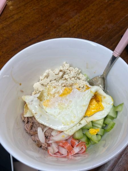 きゅうりとツナのビビンバ（豆腐入り）のサムネイル