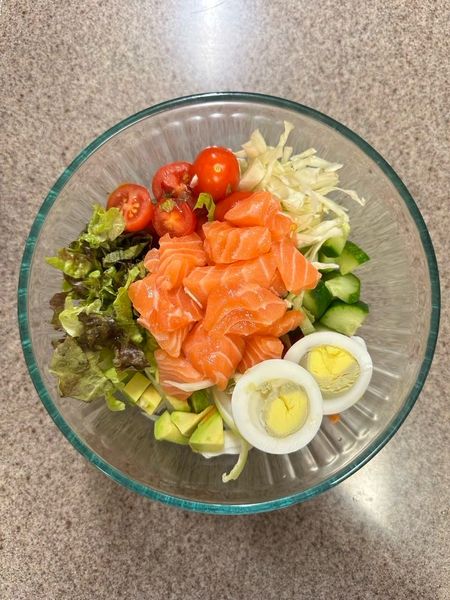 サーモン豆腐サラダ3のサムネイル