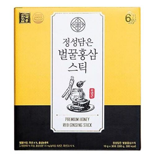 정성담은 벌꿀 홍삼스틱
