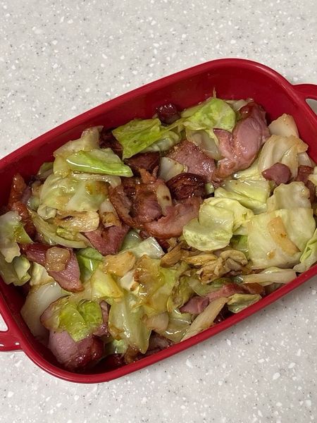 鴨肉とキャベツの炒め物のサムネイル