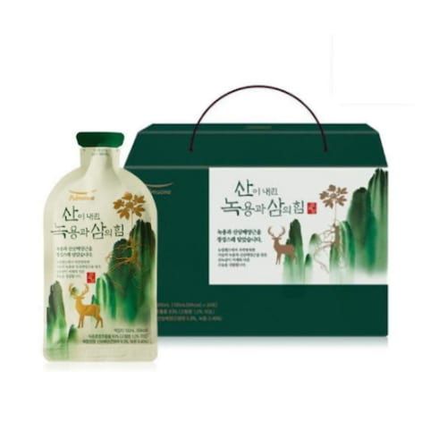 풀무원녹즙 산이 내린 녹용과 삼의힘 100ml