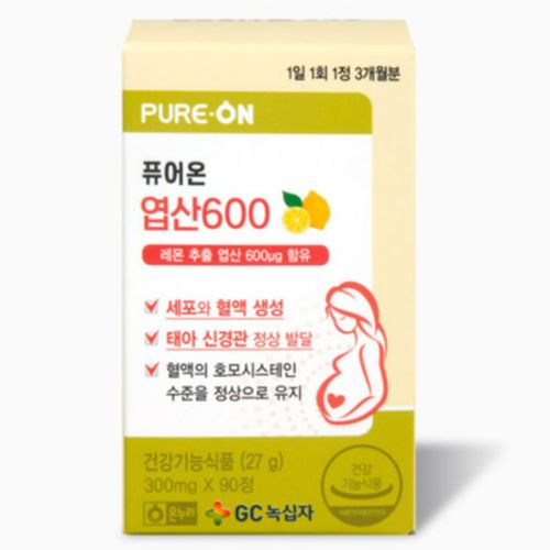 퓨어온 엽산 600