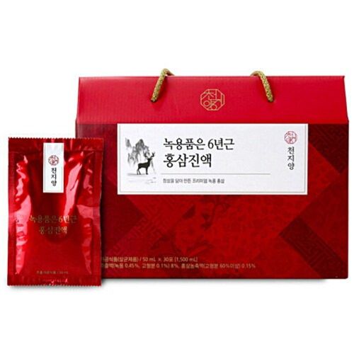 천지양 녹용품은 6년근 홍삼진액