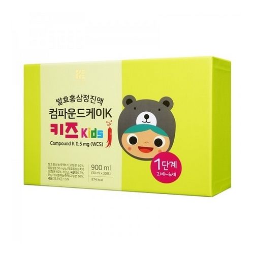 더작 발효홍삼정 진액 컴파운드케이K 키즈 1단계 30ml