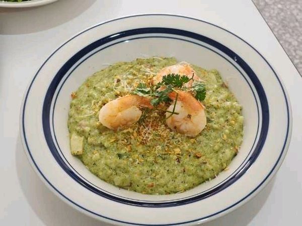 バジルクリームリゾットのサムネイル