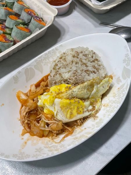 エノキダケの丼ぶりのサムネイル