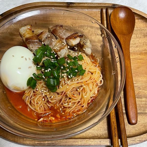 豆たんぱく麺のビビン麺のサムネイル